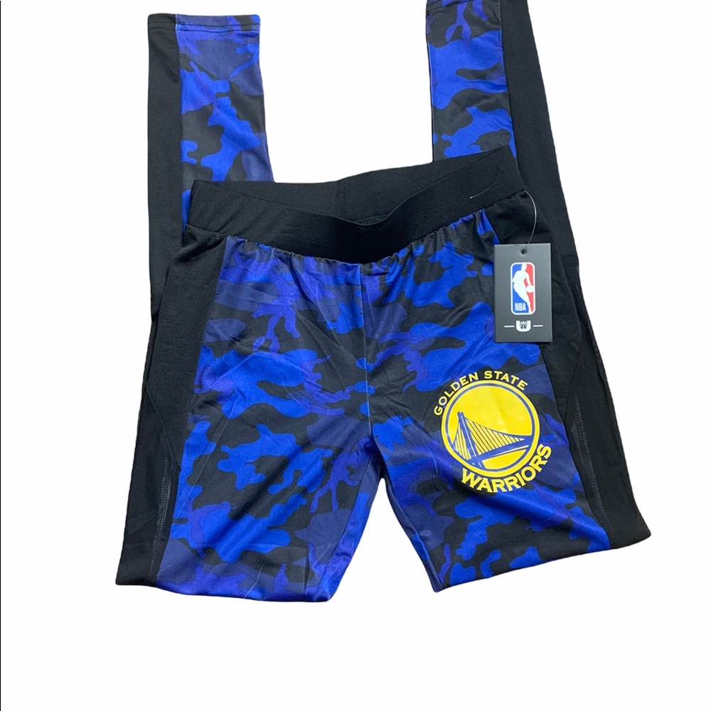 NBA Golden State Warrior blue Camo leggings size Small